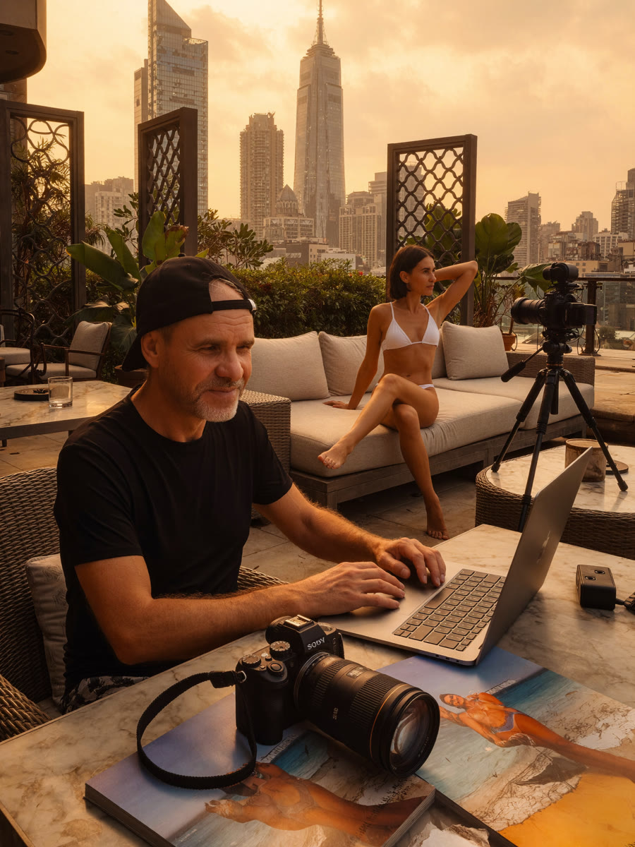 Brand Media by Deek, Professional photographer during a personal brand shoot in Thailand